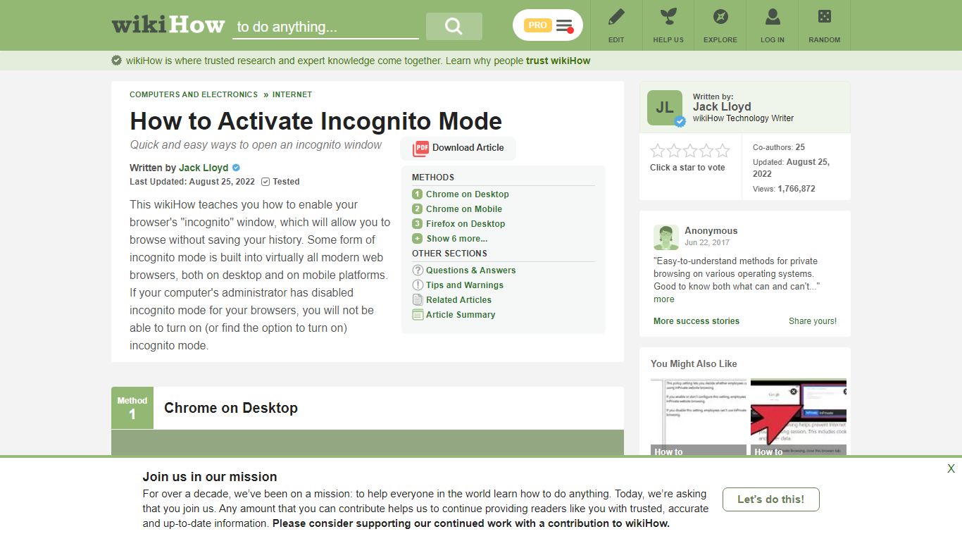 9 Ways to Activate Incognito Mode - wikiHow